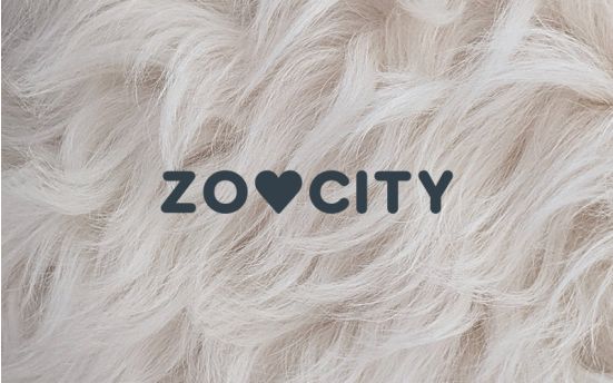 ZooCity logo na krznenoj podlozi