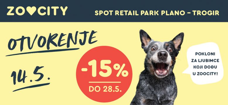 Otvorenje poslovnice u Trogiru - pas se veseli