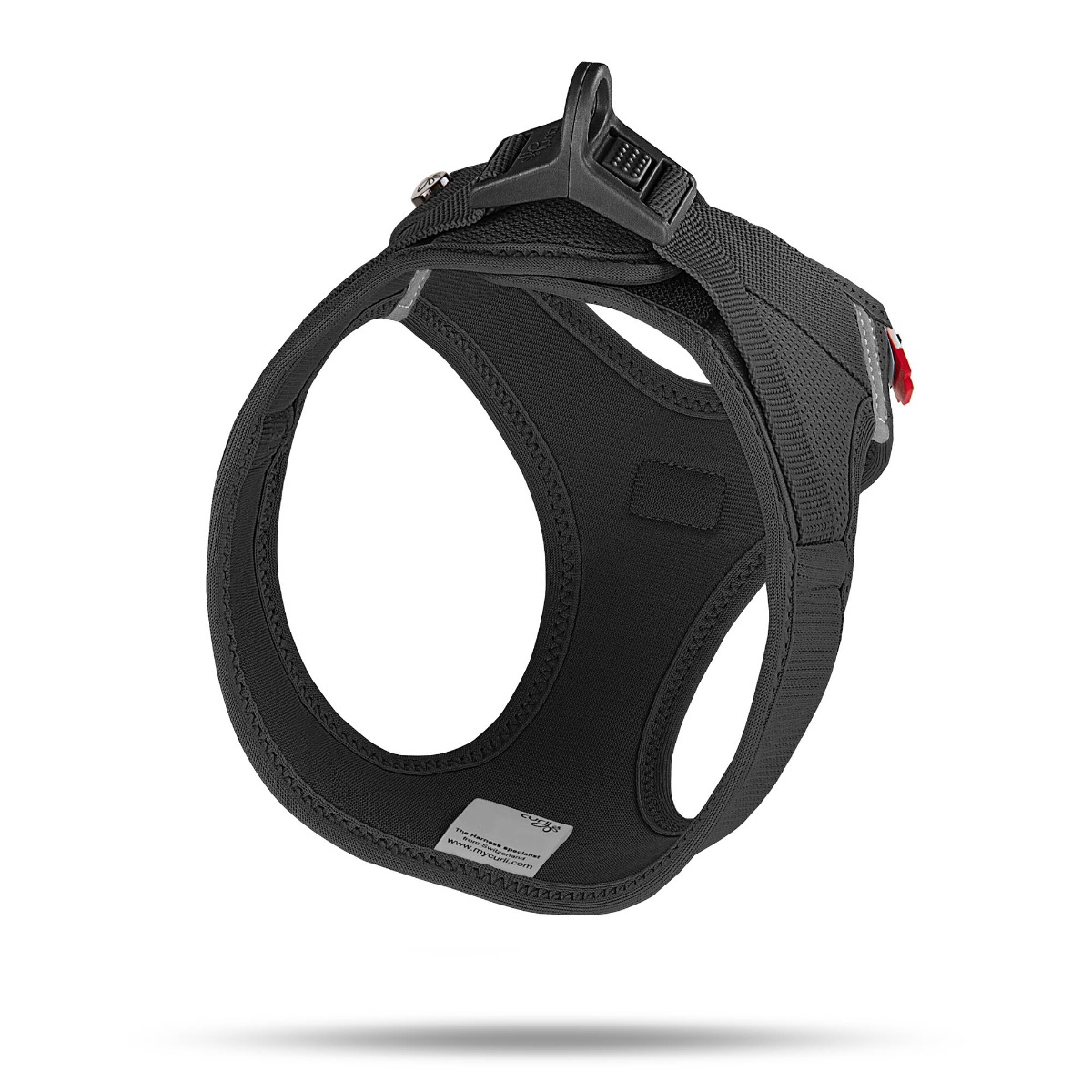 Curli oprsnica za pse Clasp Air-Mesh crna S