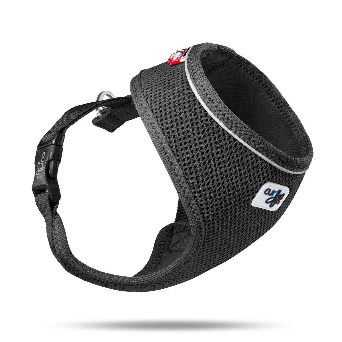 Curli oprsnica za pse Kylie Air-Mesh, crna L