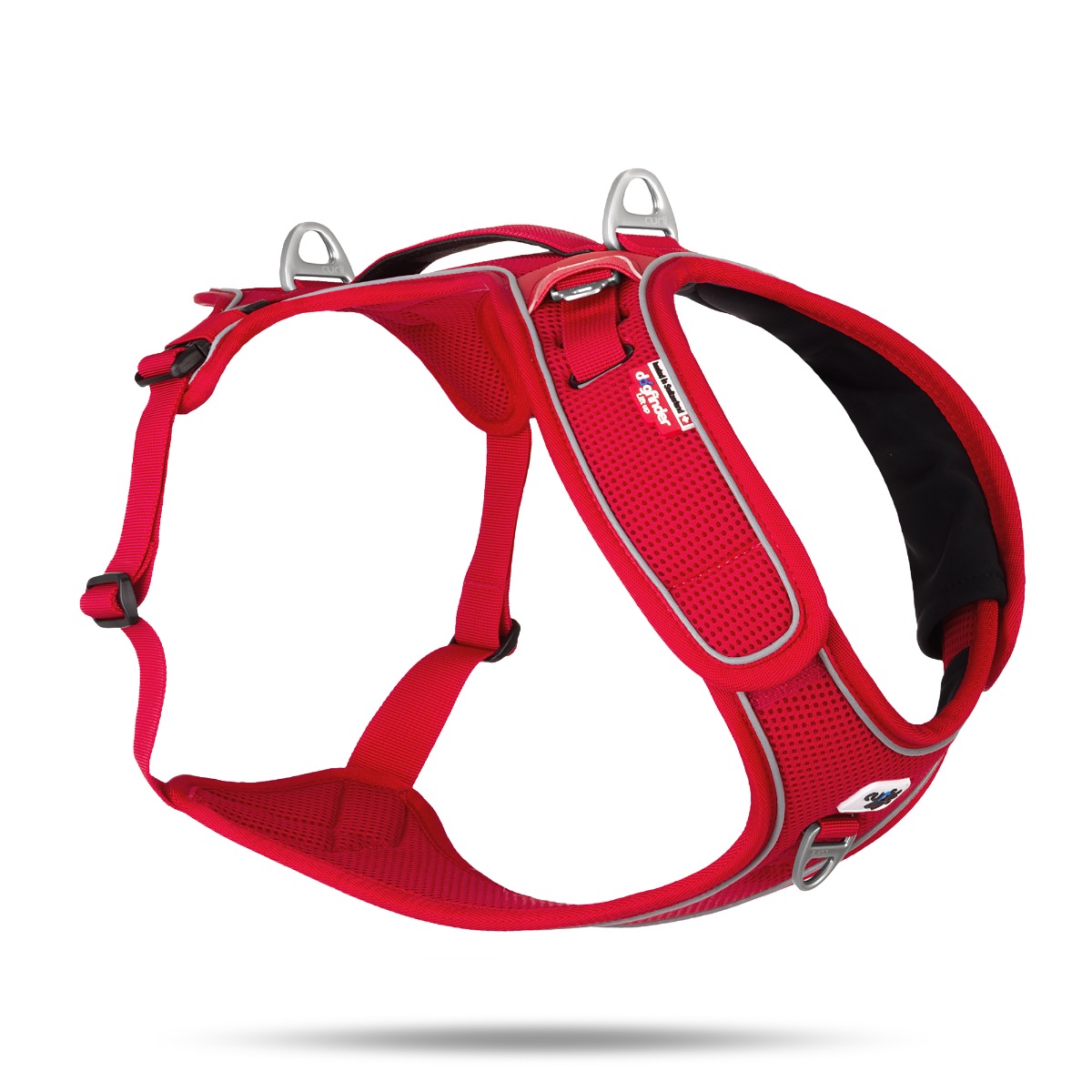 Curli oprsnica za pse Belka Adjustable Neck crvena XL