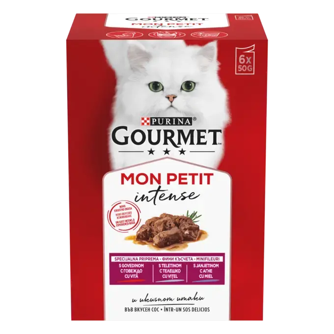 Gourmet Mon Petit teletina, govedina, janjetina 6 x 50 g