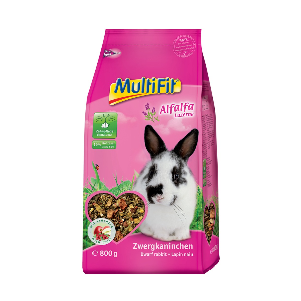 MultiFit hrana za kuniće Alfalfa Luzerne 800 g