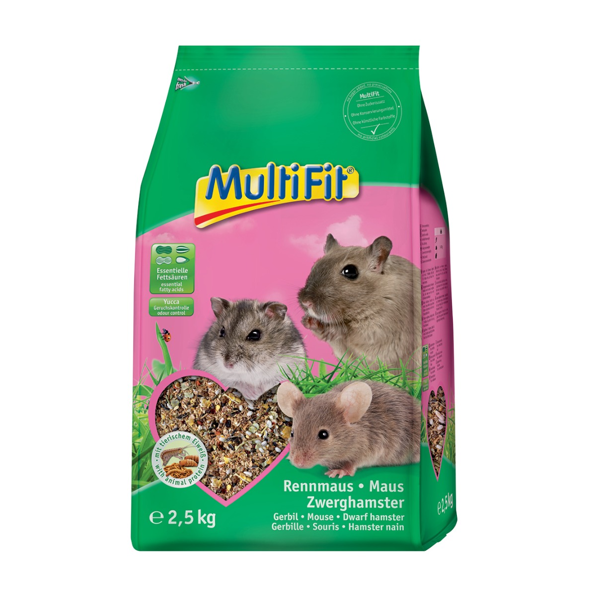 MultiFit hrana za gerbila, miša i hrčka 2,5 kg