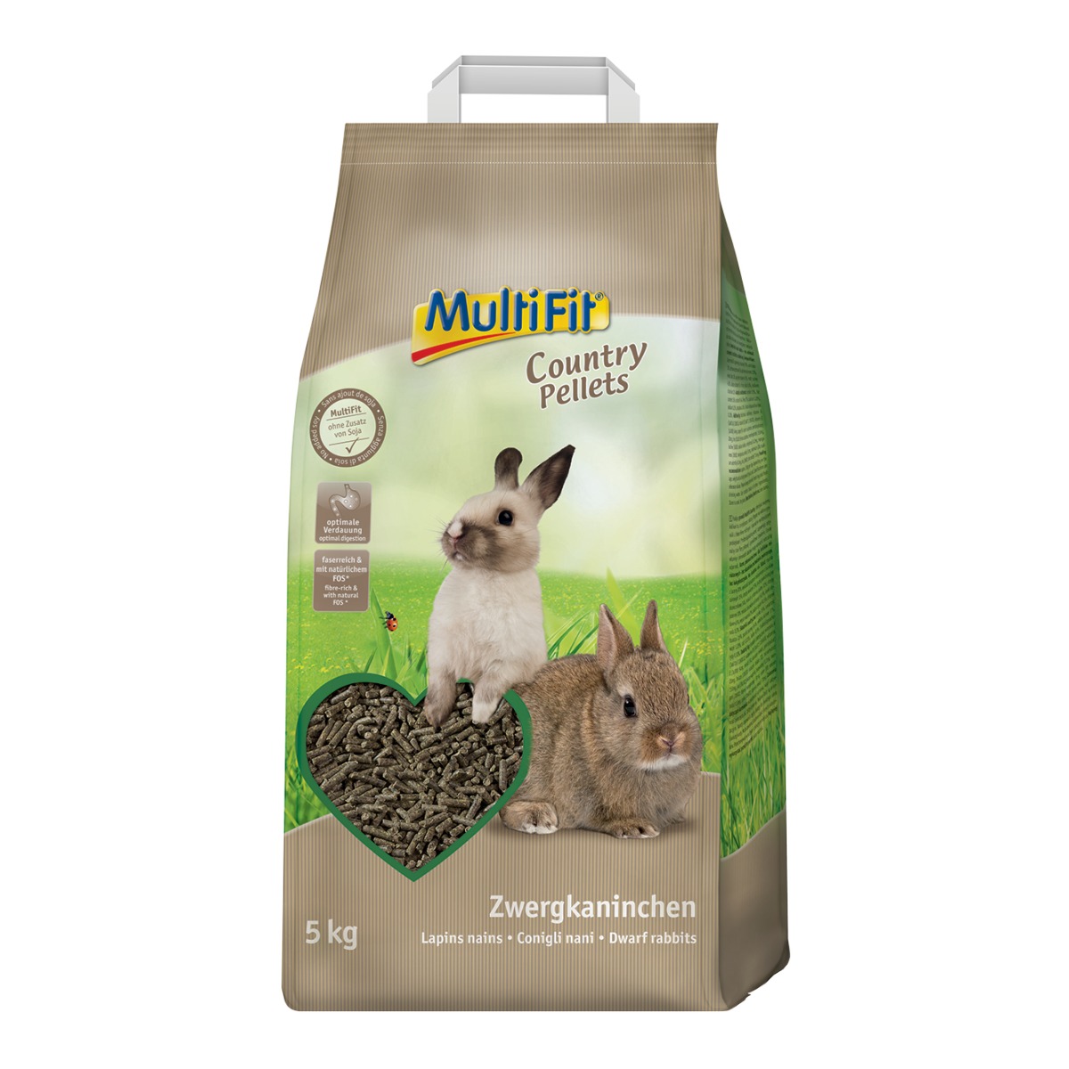 MultiFit Country Pellets za patuljaste kuniće 5 kg