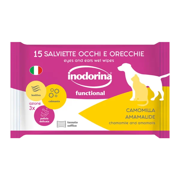 Inodorina Refresh Chamomile vlažne maramice, 15 komada