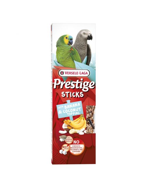 Versele Laga Prestige Sticks velike papige banana i kokos, 2 komada
