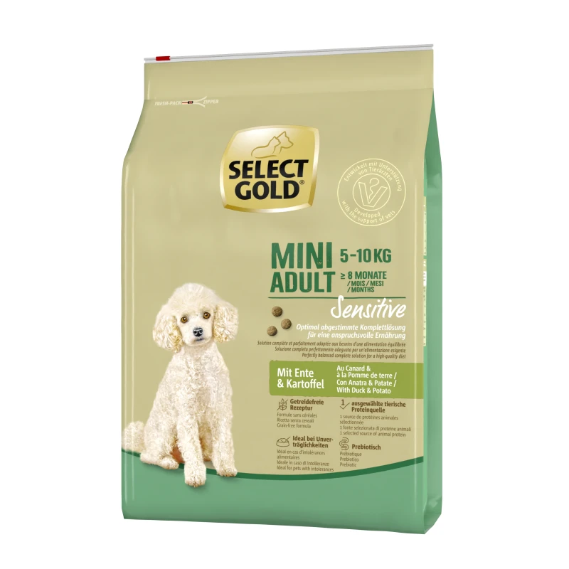 Select Gold Sensitive Adult Mini patka i krumpir 4 kg