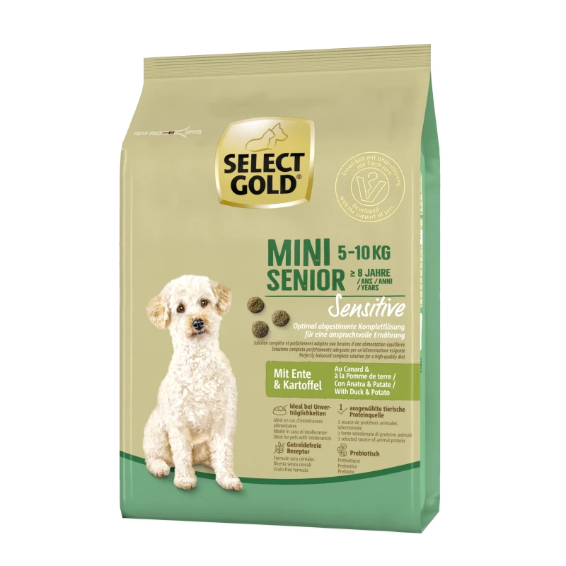 Select Gold Sensitive Senior Mini patka i krumpir 4 kg
