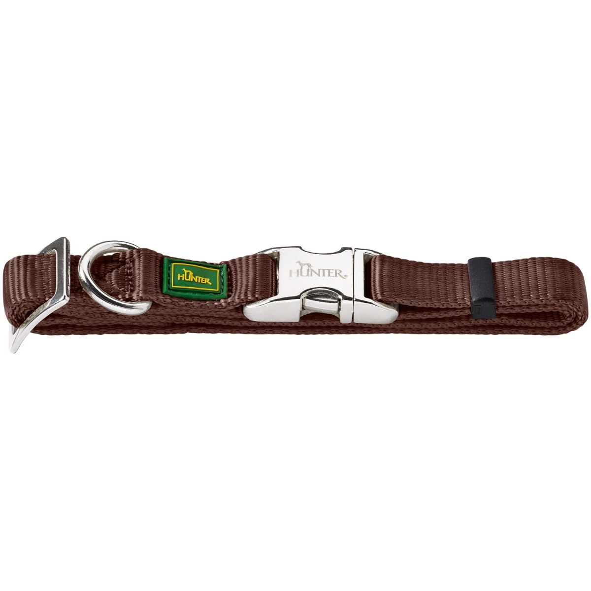 Hunter ogrlica za pse Vario Basic Alu-Strong L najlon smeđa