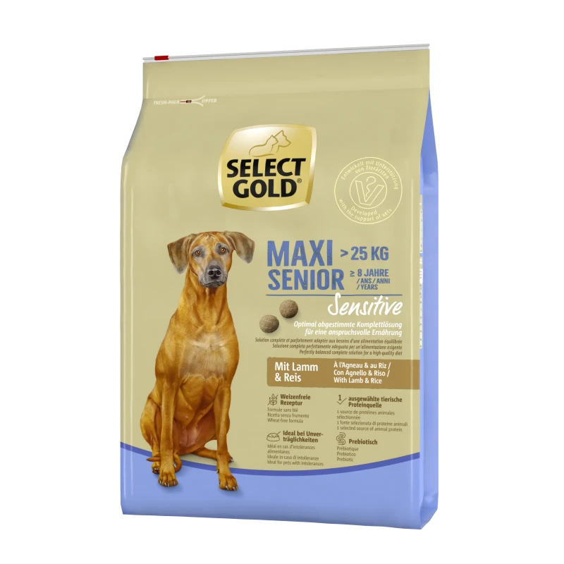 Select Gold Sensitive Senior Maxi janjetina i riža 4 kg