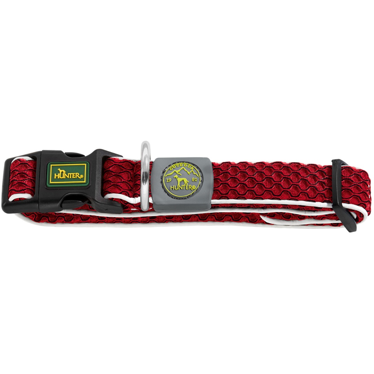 Hunter ogrlica za pse Vario Basic S-M 25 mm, crvena reflektirajuća