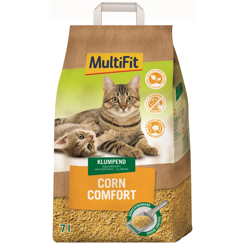 MultiFit pijesak za mačke Corn Comfort, 7 l