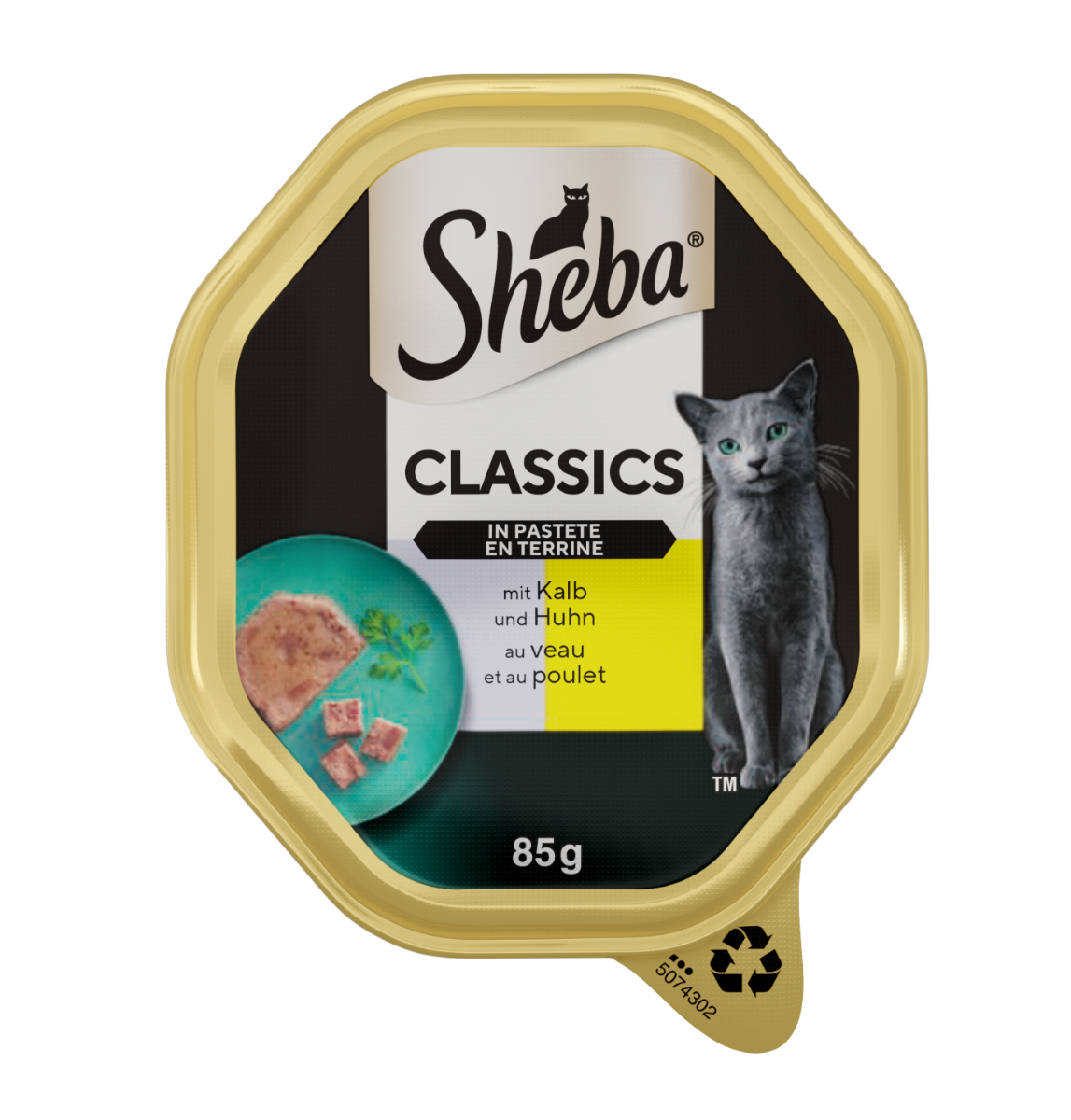 Sheba s teletinom i piletinom u štruci 85 g