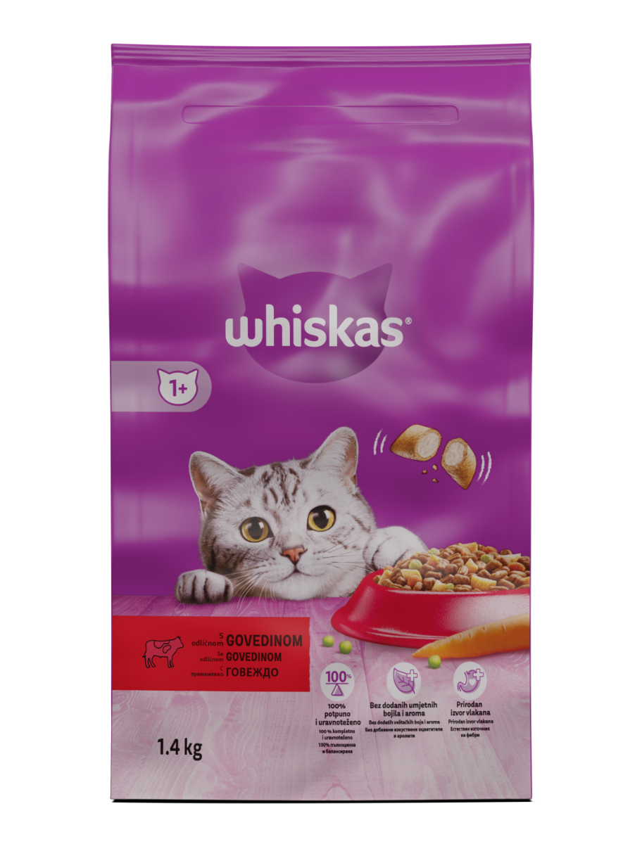 Whiskas 1+ s govedinom