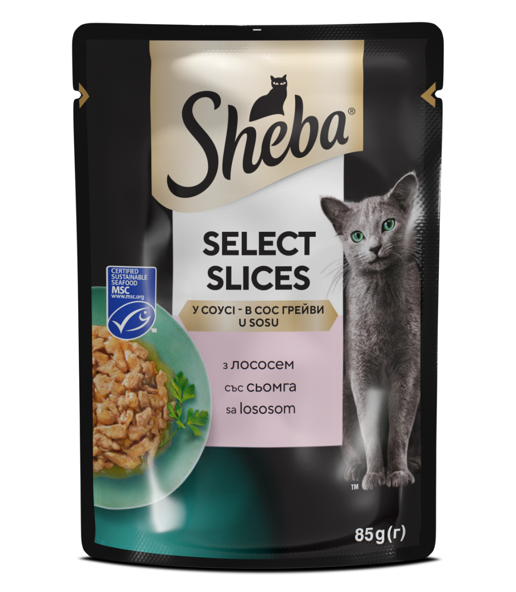 Sheba s lososom u umaku 85 g