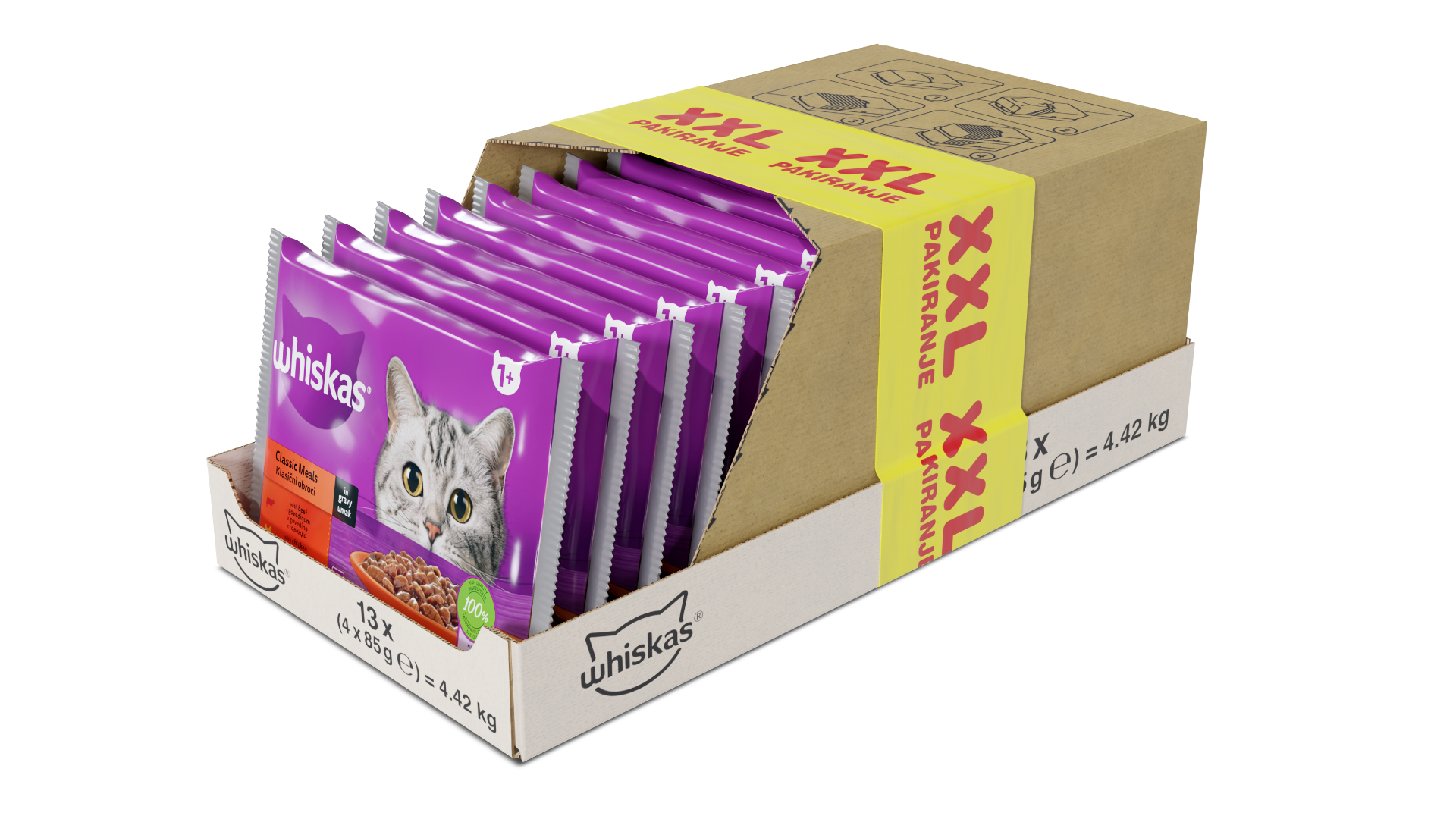 Whiskas klasični izbor XXL pakiranje 52 komada