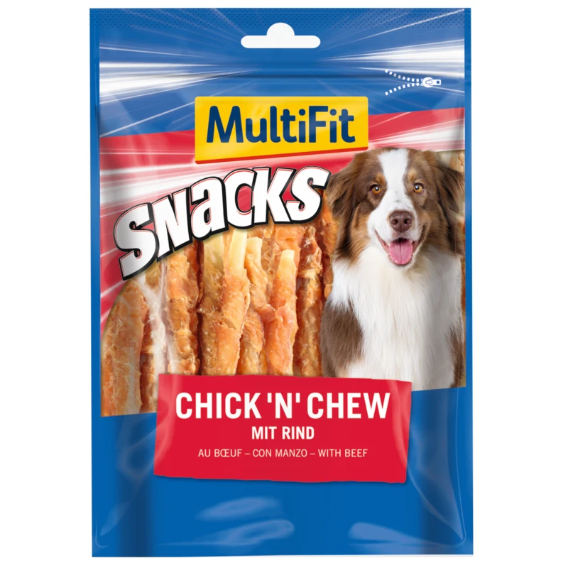 MultiFit poslastica za pse Chick'n Chew govedina n.4 500 g