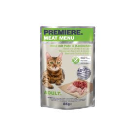 Premiere Cat Meat Menu Adult govedina, puretina i zec 85 g vrećica
