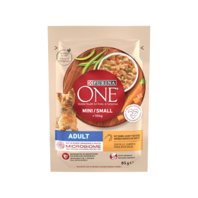 Purina One Mini Adult piletina, mrkva, mahune u umaku 85 g