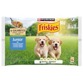 Friskies Junior piletina s graškom u želeu 4x85 g