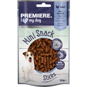 Premiere poslastica za pse Mini Snack Sticks piletina s ribom 70 g