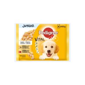 Pedigree Junior piletina i riža, govedina i riža, vrećice 4x100 g