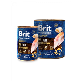 Brit Premium by Nature riba s ribljom kožom, konzerva
