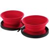Hunter putna silikonska posuda s torbicom List crvena, 2x750 ml