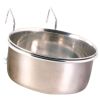 Trixie posuda za ptice čelična s nosačem 0,6 l/fi-12 cm