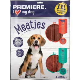 Premiere poslastica za pse Meaties XXL govedina i patka 4x250 g
