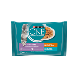 Purina One Sensitive piletina i tuna 4x85 g