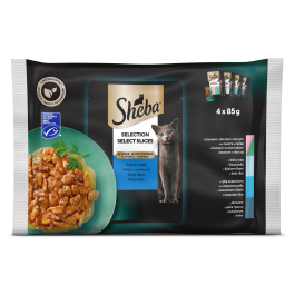 Sheba Selection Multipack, izbor ribe u vrećici 4x85 g
