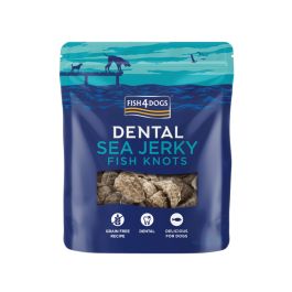 FISH4DOGS poslastica za pse Dental Sea Jerky Fish Knots koža bijele ribe 100 g