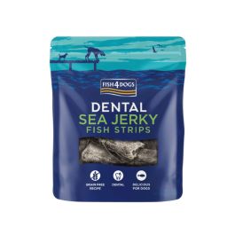 FISH4DOGS poslastica za pse Dental Sea Jerky Fish Strips koža bijele ribe 100 g
