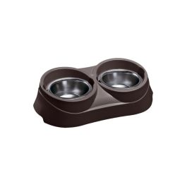 Ferplast posuda za pse Duo feed 05, sivosmeđa
