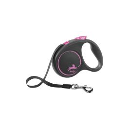 Flexi Black Design S traka 5 m roza
