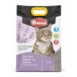 Friend pijesak za mačke lavanda 5 kg