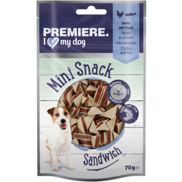 Premiere poslastica za pse Mini Snack Sandwich piletina i riba 70 g
