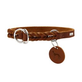Hunter poludavilica za pse Solid Education S/M 35-40 cm, koža konjak