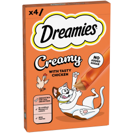 Dreamies poslastica za mačke Creamy piletina 4x10 g