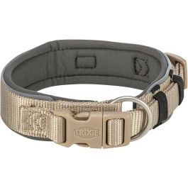 Trixie ogrlica za pse Premium M-L 40-48 cm/40 mm bež/grafit