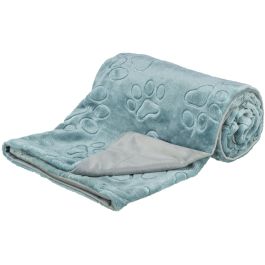 Trixie deka za pse Barry 150x100 cm, petrol/siva