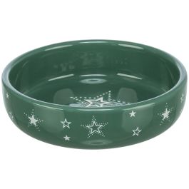 Trixie posuda za pse božićna keramička zelena, 0,4 l/fi-15 cm