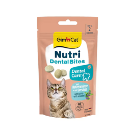 GimCat poslastica za mačke Dental Bites s catnipom i algama 40 g