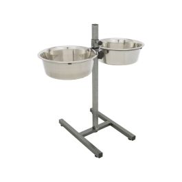 Trixie stalak za pse s dvije čelične posude 4,5 l 60 cm