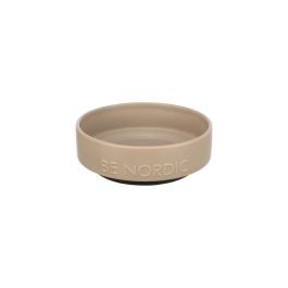 Trixie posuda za pse Be Nordic keramička/gumeni rub 0,5 l/fi-16 cm sivosmeđa