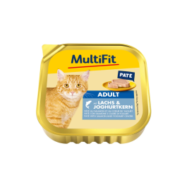 MultiFit Cat Duo Adult paté losos i jogurt, ALU-pak 100 g