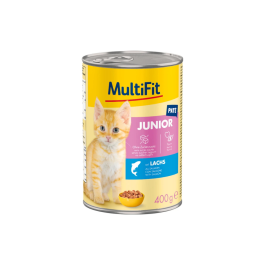 MultiFit Cat Junior paté losos, konzerva 400 g