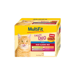 MultiFit Cat Adult Duo Classic mix u umaku Multipack 24x100 g